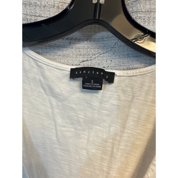 Sanctuary Tied To You Cotton Button-Front Tank Top Sleeveless Size S - Picture 2 of 3